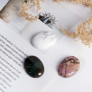 Piedra preciosa de corte ovalado suelta cabujón con parte posterior plana de cuarzo rosa Natural al por mayor para <span class=keywords><strong>la</strong></span> fabricación de joyería collar pulsera anillo - Product Image 2