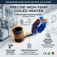 High Efficiency Spring Coil Heater with Integrated Thermocouple for Hot Runner Nozzle in Plastic Injection Molding Applications