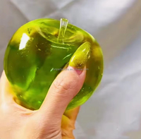Nouveau Jouet Anti-Stress en Forme de Pomme au Thé Vert et Maltose TPR, Balle Souple de 8 cm, Cadeau pour Enfants et Adultes, Jouets pour Soulager la Fatigue, Vente en Gros