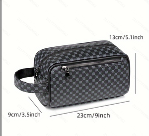 Túi cầm tay nam chất lượng cao 2024, chất liệu da PU, dung tích lớn, dành cho doanh nhân - Product Image 2