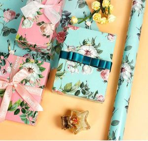 กระดาษห่อของขวัญขนาด 50*70 ซม./แผ่น พิมพ์ลายดอกไม้สำหรับวันแม่ - Product Image 2