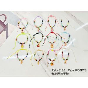 Bracciale Kapibala con perline colorate, gioielli alla moda regolabili per donne e ragazze - Product Image 3