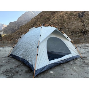 Wholesale All Seasons UV Protection Folding Fiberglass <b>Frame</b> Automatic Tent 3-4 Persons Ultralight Family Tent - Product Image 4