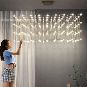 Candelabro LED de cubo cósmico de cielo creativo moderno lleno de estrellas para sala de estar - Product Image 2