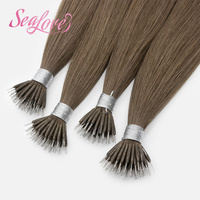 Extensiones de Cabello Humano con Nano Beads, Micro Loop, Cuentas, Mezcla Natural, Ligeras, Sin Calor, Sin Pegamento, para Venta al por Mayor en Salones