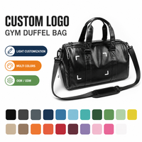 Sac de sport et de voyage unisexe en cuir PU uni, avec compartiment à chaussures, OEM