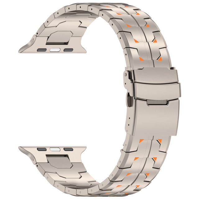 CM Premium Titanium Luxury Bracelet Durable Elegant Metal Watch Band Replacement Accessories for Apple Watch 44/45/46/49mm