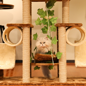 Muebles de gato grande árbol con hamaca con rascador de Sisal Post y gato de la <span class=keywords><strong>casa</strong></span> del árbol - Product Image 3