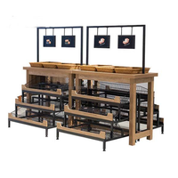 Étagère de présentation de boulangerie en bois de nouveau design, modèle de présentoir de boulangerie en bois, armoire, présentoir à biscuits