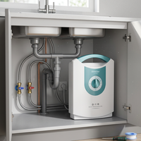 Système de filtration d'eau domestique sous l'évier de cuisine 3000 GPD 0,5 micron Préfiltre électrique Purificateur d'eau du robinet hautement efficace