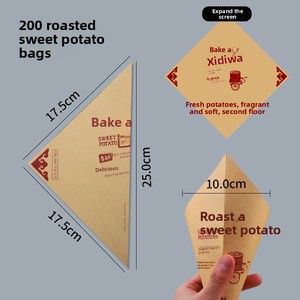 Scatola di <span class=keywords><strong>Carta</strong></span> per Patate Dolci Arrostite Monouso, Sacchetto di <span class=keywords><strong>Carta</strong></span> per Patate Dolci Arrostite, Scatola di Imballaggio per Patate Dolci Arrostite - Product Image 3