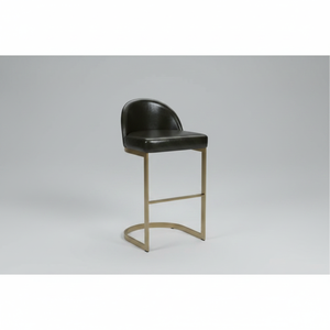 Contemporary Handmade Metal Bar <b>Stool</b> Adjustable Height Stylish Upholstered Seating for Bars Home and Hospitality - Product Image 2