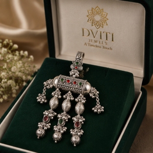 Bijou de poignet ethnique en argent 925, style Ghungroo, oxydé, antique, traditionnel, pour femme, cadeau de mariage - Product Image 5