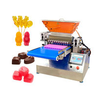 Petite machine automatique de bureau pour chocolat, bonbons, fudge, gommeux, remplissage, équipement de fabrication