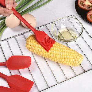 Ensemble de 6 spatules et racloirs en silicone de qualité supérieure, colorées, pour cuisine et pâtisserie, avec brosse à crème - Product Image 3