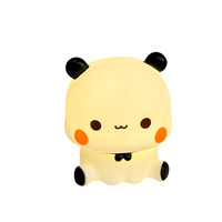 Veilleuse de chambre à coucher Panda de dessin animé, activée par le toucher, batterie intégrée, lumière chaude - cadeau d'anniversaire idéal pour votre ami