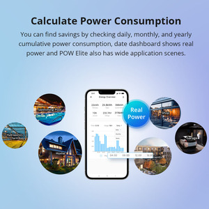 <span class=keywords><strong>SONOFF</strong></span> <span class=keywords><strong>POW</strong></span> <span class=keywords><strong>Elite</strong></span> 16A 20A Wifi Switch Controller Monitor de consumo de energía en tiempo real Medición E-WeLink para Smart Home - Product Image 4