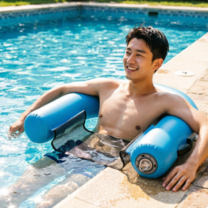 Almohada inflable de PVC para soporte de cuello, ajustable y cómoda, para adultos y niños, flotador de <span class=keywords><strong>piscina</strong></span>, bajo MOQ, 100 unidades, precio al por mayor - Product Image 6