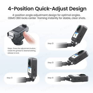 Soporte Magnético Osmo Action 5 Pro 4 3, Palo Selfie con Funda de Silicona, Adaptador de Liberación Rápida para Accesorios de Cámara DJI Osmo 360 - Product Image 6