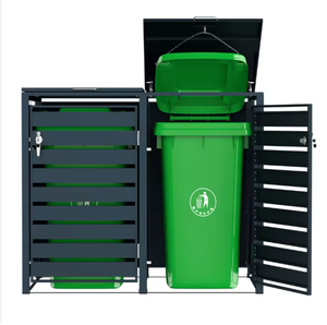 <span class=keywords><strong>Abri</strong></span> pour poubelle à roulettes durable, rangement extérieur pour poubelle, ensemble de 2/<span class=keywords><strong>3</strong></span>, grand <span class=keywords><strong>abri</strong></span> pour poubelle de garage extérieur pour villa, jardin - Product Image 6