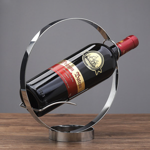 Soporte circular de lujo para botellas de <span class=keywords><strong>vino</strong></span>, estante de metal para botellas de <span class=keywords><strong>vino</strong></span>, 1 unidad - Product Image 4