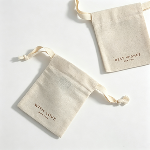 Bolsa de Regalo Cosmética de Algodón Orgánico de Alta Calidad al por Mayor para Pulseras, Bolsa Pequeña Reciclable - Product Image 2
