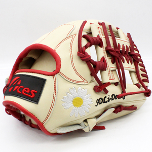 Guanto da Baseball in Pelle Kip Personalizzato con Logo Ricamato, Colore Nero, Vendita all'Ingrosso di Fabbrica - Product Image 5