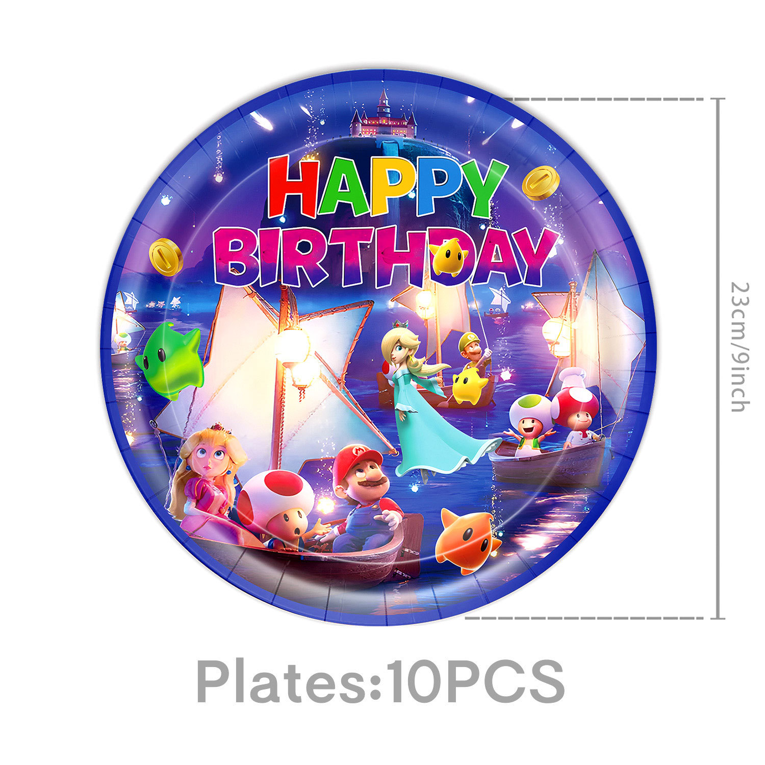 16pcs 9in paper plates