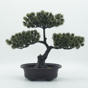 Accessoires de décoration intérieure pour le bureau, la <span class=keywords><strong>maison</strong></span> et la cuisine, fausse plante, pin artificiel, petit arbre, bonsaï en plastique original - Product Image 6