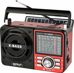 <span class=keywords><strong>Radio</strong></span> portable vintage pour la maison, haut-parleur rétro BT, carte USB/TF, AM/FM/SW1-7 <span class=keywords><strong>MP3</strong></span> avec lampe de poche - Product Image 1