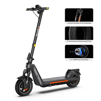 Trottinette électrique 1200W de pointe, autonomie de 64 km, triple freinage, clignotants LED, contrôle par application
