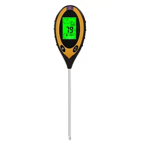 Hot Sale Digital 4 in 1 Soil PH Meter Professional LCD Display Temperature Moisture Sunlight PH Garden Plants Soil Tester Meter