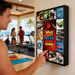 Tableau de jeu interactif personnalisé pour <span class=keywords><strong>tirage</strong></span> de loterie bingo, avec bouton poussoir de sélection aléatoire pour décisions d'activités - Product Image 2