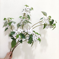 Bunga  sentuhan asli batang tunggal bunga Plumeria lateks buatan Frangipani bunga untuk pernikahan Dekorasi vas pesta rumah