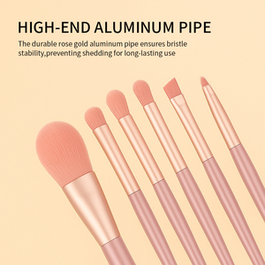 Sẵn Sàng Để Tàu Xách Tay 8 Pcs Biểu Tượng Tùy Chỉnh <span class=keywords><strong>Mini</strong></span> Trang Điểm Bàn Chải Thiết Lập Vegan Tổng Hợp Mỹ Phẩm Bàn Chải Cho Du Lịch - Product Image 3