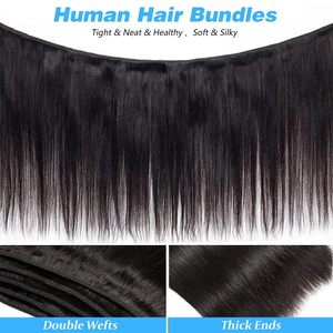 <span class=keywords><strong>Extensiones</strong></span> <span class=keywords><strong>de</strong></span> <span class=keywords><strong>Cabello</strong></span> Humano Liso 15A, 100% <span class=keywords><strong>Cabello</strong></span> Virgen Sin Procesar, Color Negro <span class=keywords><strong>Natural</strong></span>, Trama Rápida, Aspecto Suave y Voluminoso, Uso Diario - Product Image 4