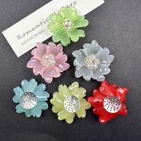 Aksesoris Resin Kristal Bunga DIY untuk Tas, Anting, Bros, Hiasan Pakaian, Jepit Rambut, Topi, Sepatu, Aksesoris Olahraga, Empat Musim