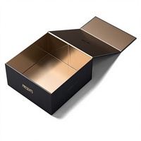 Boîte en carton recyclable sur mesure, boîte rigide magnétique haut de gamme, emballage de luxe, boîte cadeau pliable avec couvercle magnétique