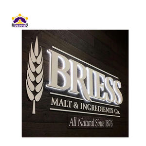 Enseigne lumineuse LED de bonne qualité, logo 3D suspendu, signalétique murale pour magasin, affichage publicitaire, lettres éclairées par l'avant ou par l'arrière - Product Image 5