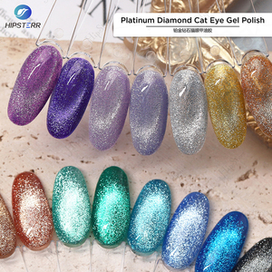 Vernis à ongles gel œil de chat rose réfléchissant magnétique UV semi-permanent pour manucure - Product Image 6