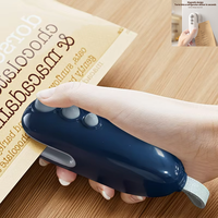 Mini-scelleuse alimentaire portable USB rechargeable avec coupe-sac intégré pour cuisine et pique-nique