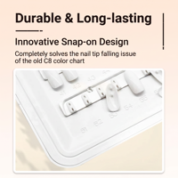 Nuancier de vernis à ongles en plastique 120 couleurs avec inserts pour faux ongles, livre d'échantillons pour l'affichage des couleurs de vernis acrylique – Vente en gros