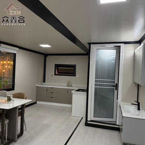 3 camere da letto pieghevole modulare contenitore casa pannello Sandwich espandibile pieghevole soluzione di casa per uso del negozio in vendita - Product Image 5