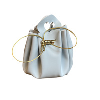 Sacs cadeaux personnalisés en cuir PU pour mariage, boîtes à bonbons, sacs cadeaux miniatures pour fête, logo personnalisé, vente en gros