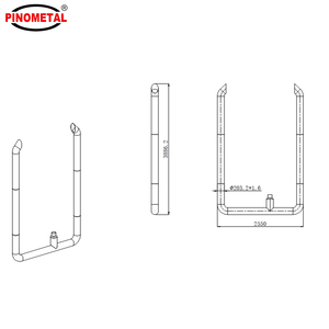 Kits de pile d'échappement en acier inoxydable à <span class=keywords><strong>45</strong></span> degrés de 8 pouces pour Peterbilt Kenworth - Product Image 4