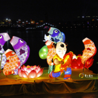 Lanterne traditionnelle de festival de poisson de soie de nouvel an chinois lanterne de célébration de prix usine
