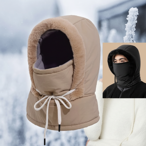 Cappello passamontagna invernale con cappuccio imbottito tutto in uno Unisex per il freddo per il freddo - Product Image 1