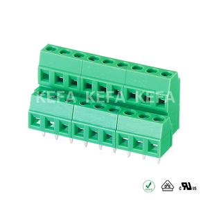 Kefa KF128A-3.5-3.81 300V 10A 3.81mm 5.0mm 5.08mm 7.52mm 9.50mm Pitch PCB vít khối thiết bị đầu cuối - Product Image 2