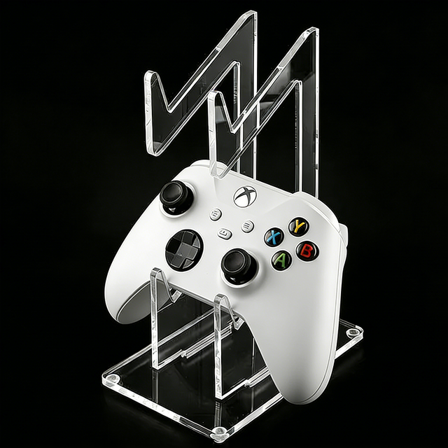 Desktop Transparent 2 Layers Acrylic Game Controller Display Stand