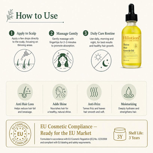 Marca Privada, Aceite 100% Natural para el Cuidado del Cuero Cabelludo, Suero Puro de Romero para el Crecimiento del Cabello, Aceite Herbal Nutritivo para el Crecimiento del Cabello - Product Image 2